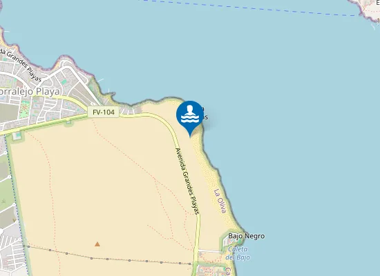 Map of Playa del Pozo