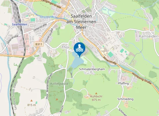 Map of RITZENSEE, SAALFELDEN