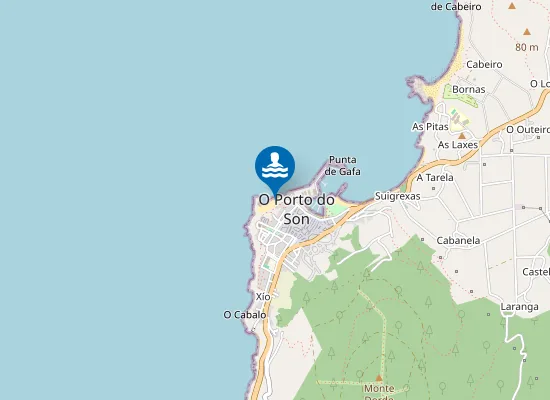 Map of Praia da Sagrada