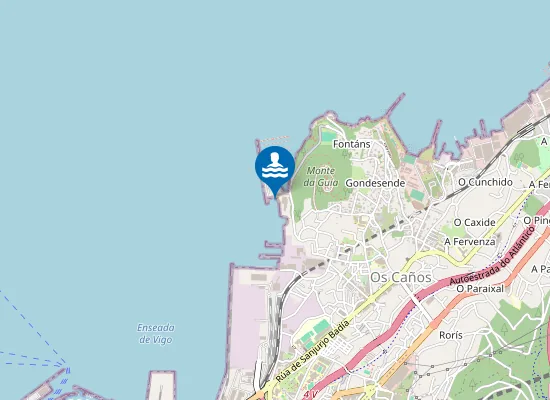 Map of Praia da Fábrica