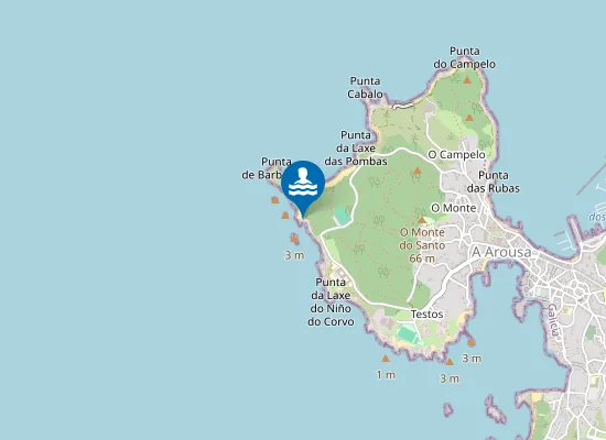 Map of Praia dos Tres Illotes