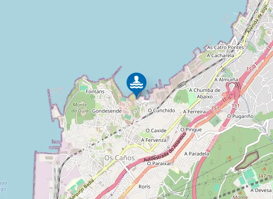 Map of Praia do Pilón