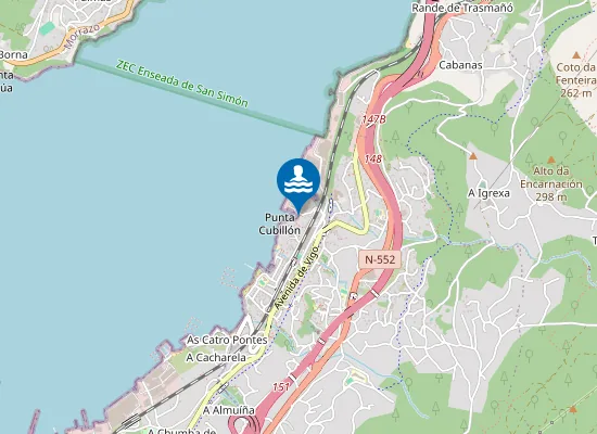 Map of Praíña do Cubillón