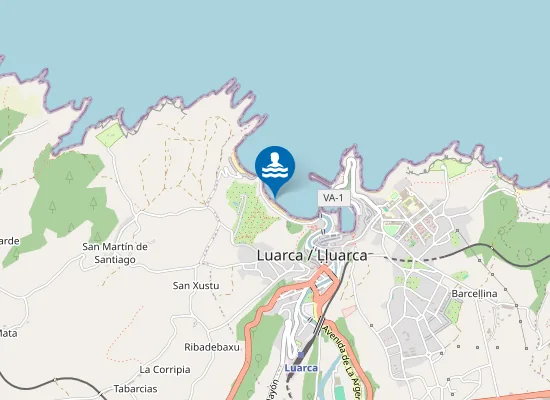Map of 2ª Playa De Luarca