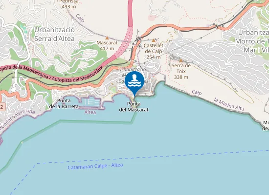 Map of Cala de la Barra Gran