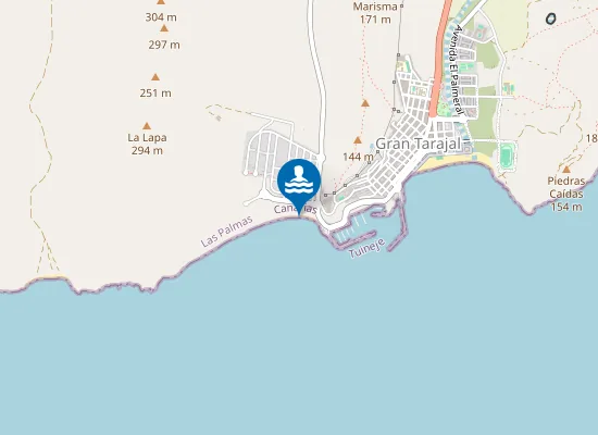 Map of Playa del Aceituno