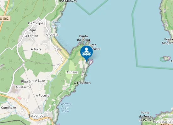Map of Praia dos Cristais