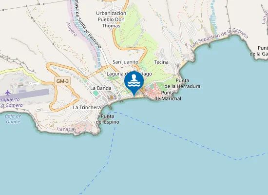 Map of Playa de Santiago