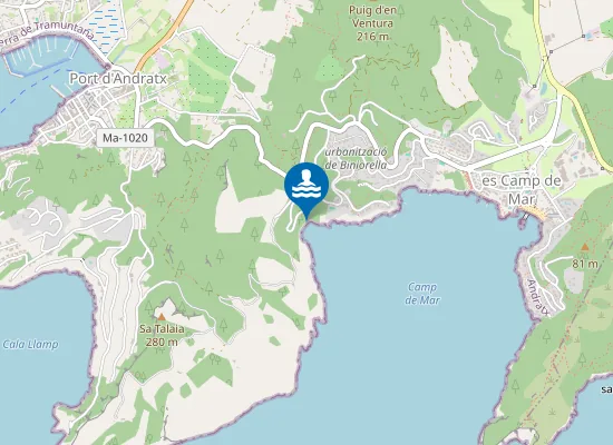 Map of Cala Blanca
