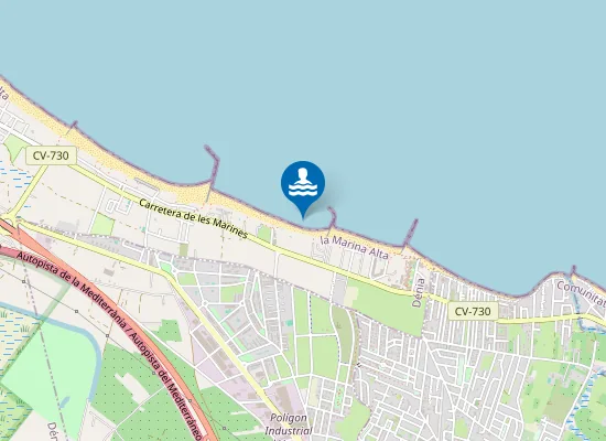 Map of Platja de l'Almadrava