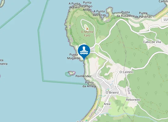 Map of Praia do Corveiro