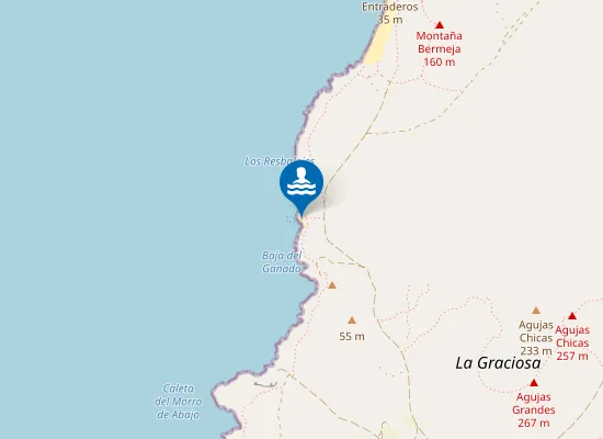 Map of Playa Baja Del Ganado