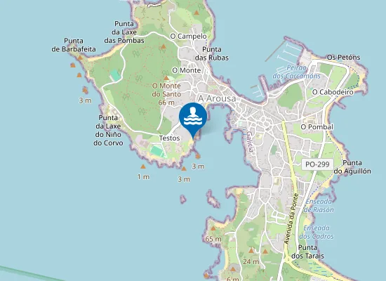 Map of Praia Do Con Retallado