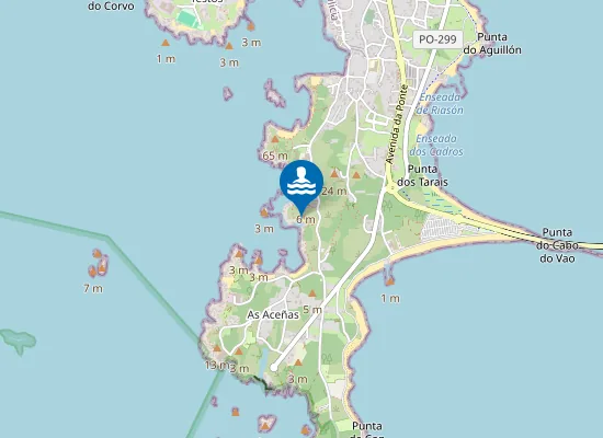 Map of Praia da Roza do Camallón