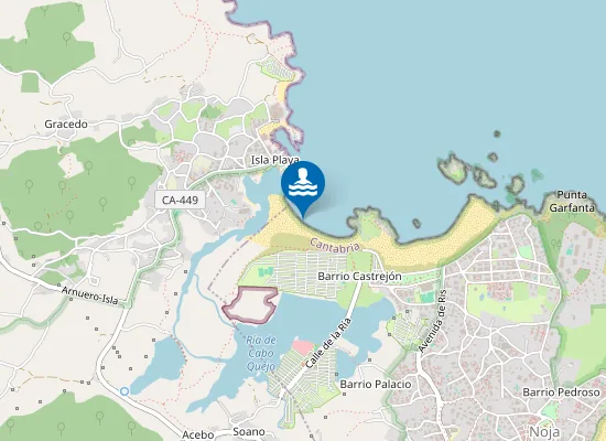 Map of Playa Cuarezo