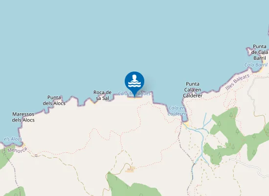 Map of Cala Moragues