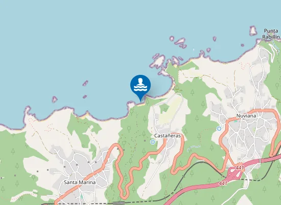 Map of Playa De La Ribera Del Molín