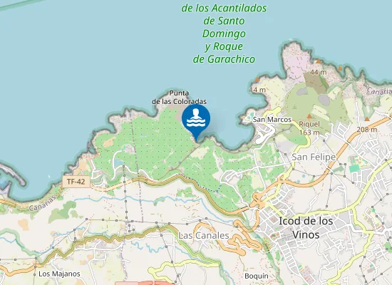 Map of Playa La Coronela