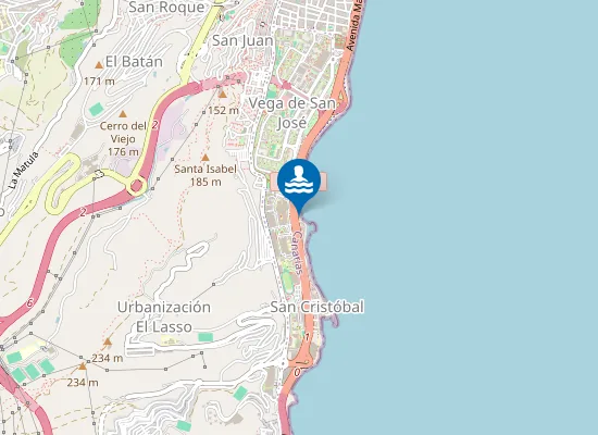 Map of La Caleta
