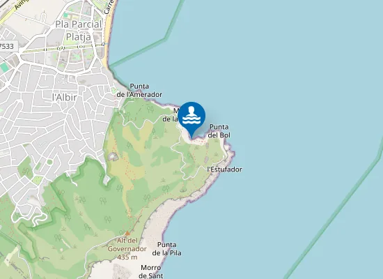 Map of Cala de la Mina