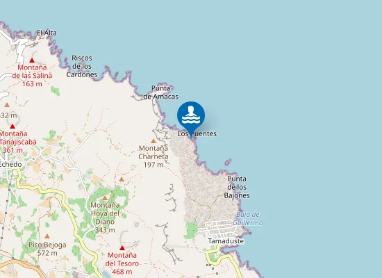 Map of Los Puentes