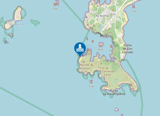 Map of Praia do Revello de Fóra