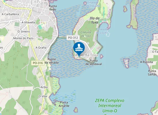Map of Praia dos Fornos