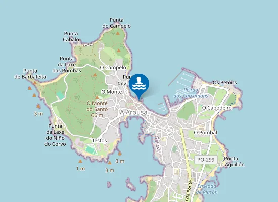 Map of A Praia Vella do Nabal