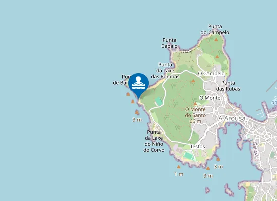 Map of Praia de Barbafeita