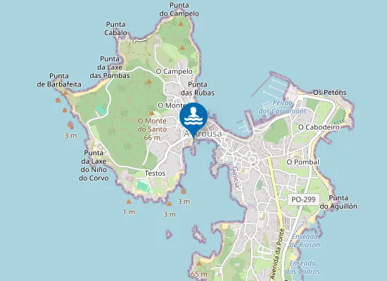 Map of Praia Do Peirao De Pau