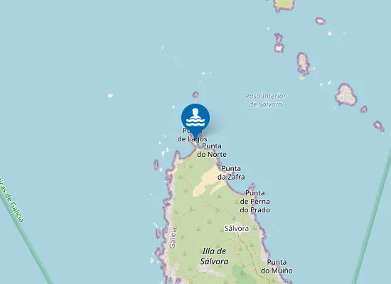 Map of Praia do Norte
