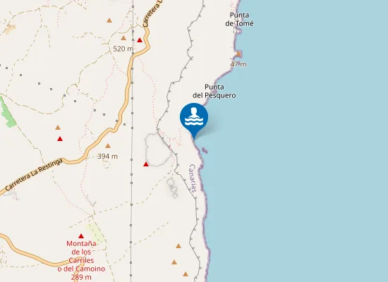 Map of Playa del Pozo