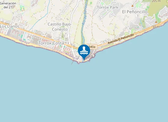Map of Playa Canina de Torrox