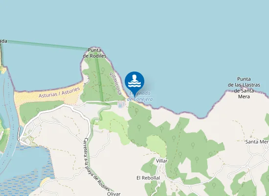 Map of Playa Conejera