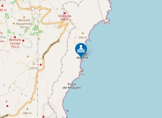 Map of Playa Chica