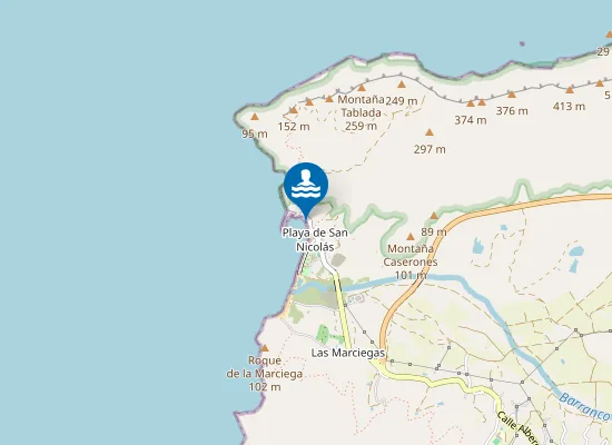 Map of Playa De La Aldea