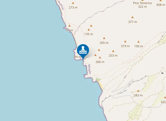 Map of Playa del Chicha