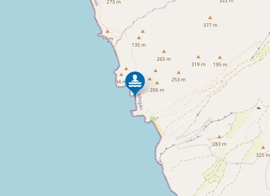 Map of Playa de las Canteras