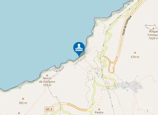Map of Playa del Risco