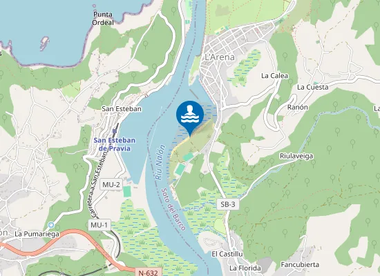 Map of Playa de La Llama
