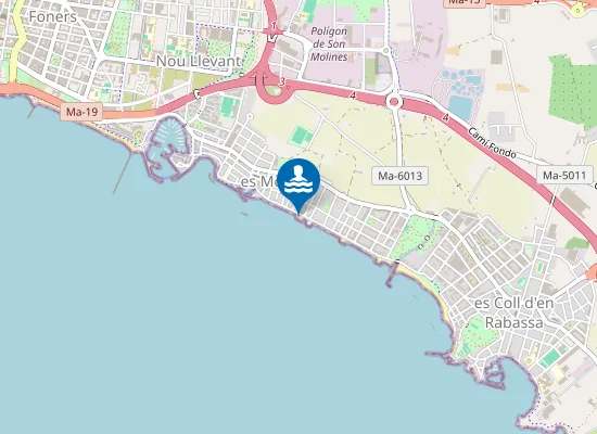Map of Platja des molinar