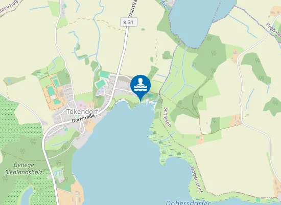 Map of DOBERSDORFER SEE TOEKENDORF