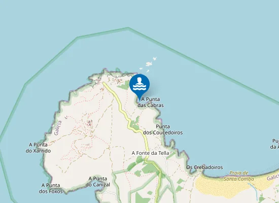 Map of Praia do Coído