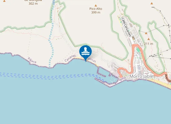 Map of Playa Las Coloradas