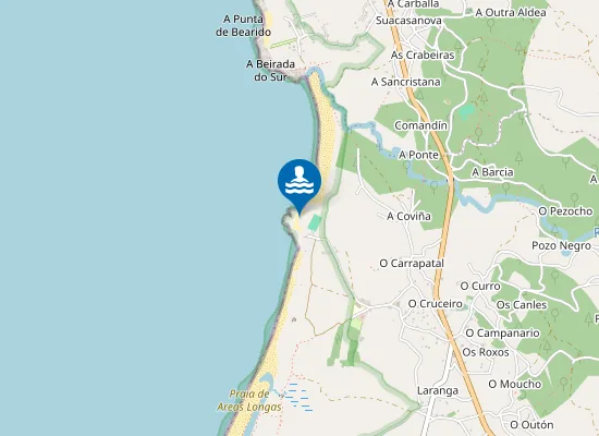 Map of Praia das Furnas