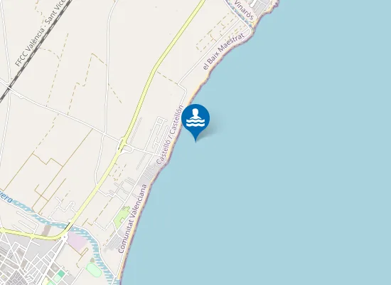 Map of Platja de la Mar Xica