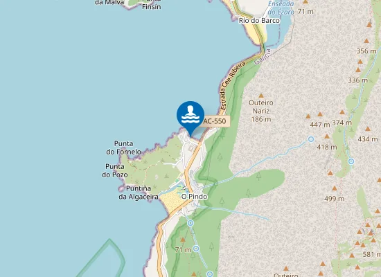 Map of Praia do Sinal