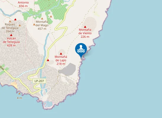 Map of Playa de las Cabras