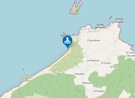 Map of Playa de Requexinos