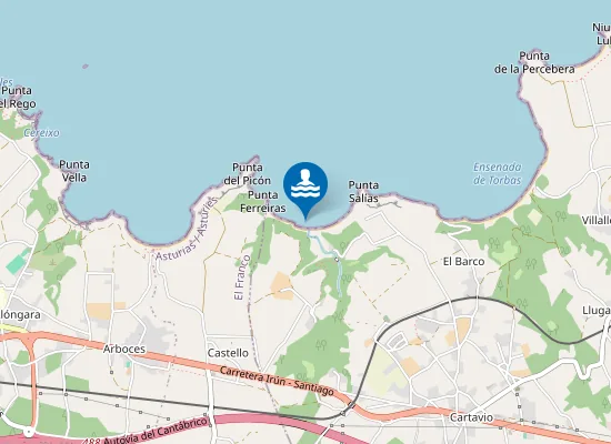 Map of Playa de Armaza